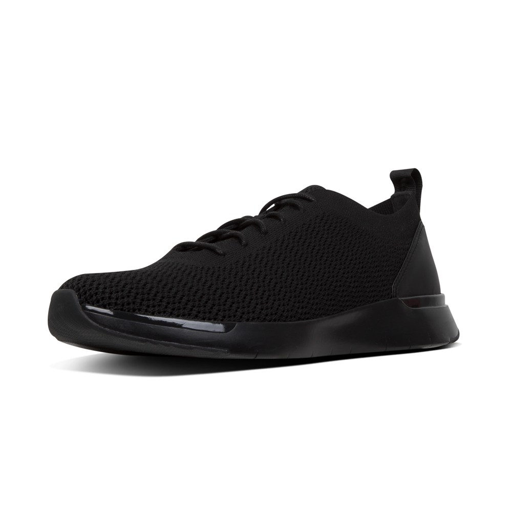 Fitflop Mens Sneakers - Flexknit - Black - 351-XZPHRM